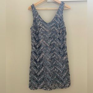 BB Dakota Mayfair Zig Zag  Sequin Dress